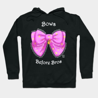 Bows Before Bros (pink variant) Hoodie